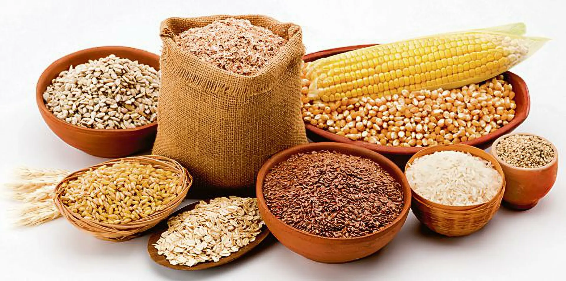 Grains, millets and corn